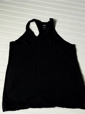 Uniqlo Black Racerback Tank Top - Women's Workout & Casual